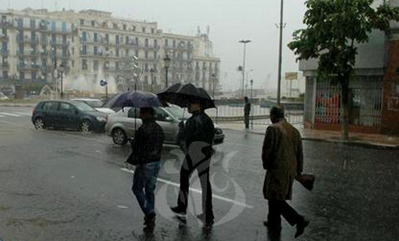 تساقط الأمطار والبرد بولايات شمال البلاد حتى يوم الأحد