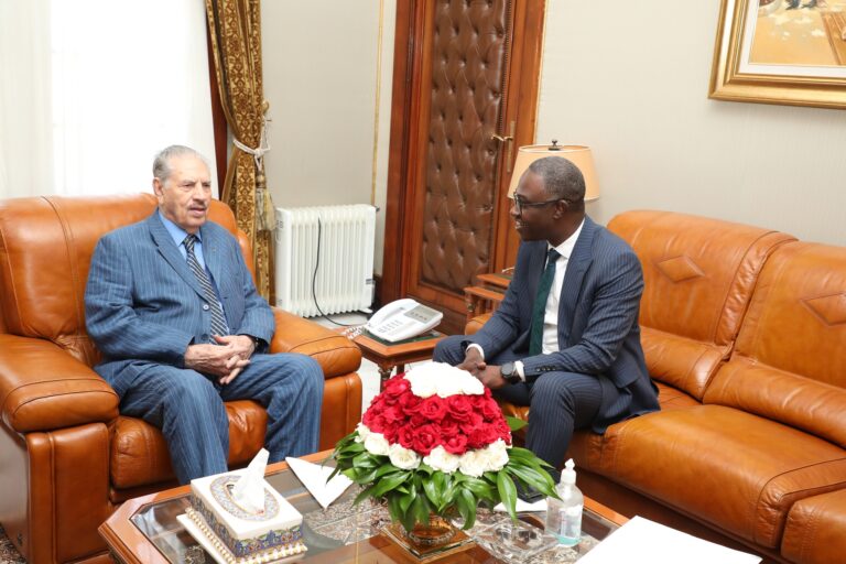 السيد صالح ڨوجيل رئيس مجلس الأمة يستقبل السيد مصطفى حيداوي، رئيس المجلس الأعلى للشباب