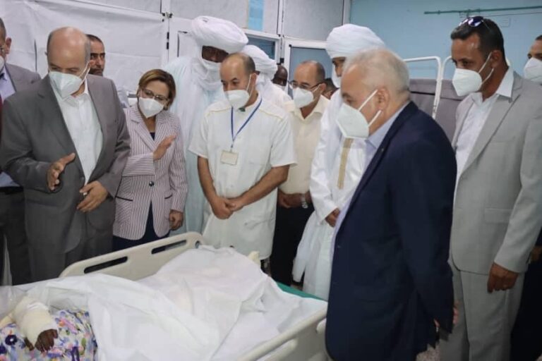 وزيرة التضامن تأكد التكفل الكامل بضحايا حادث المرور بولاية تمنراست