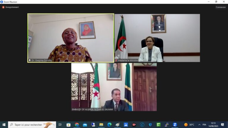 محادثات ثنائية في إطار تعزيز العلاقات الثنائية بين الجزائر وجمهورية تنزانيا المتحدة