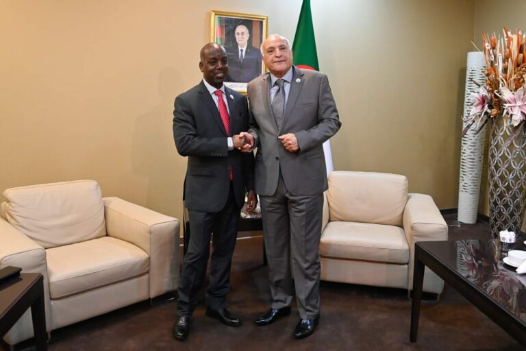 وزير الخارجية السيد أحمد عطاف يستقبل نائب وزير خارجية جمهورية نيجيريا الاتحادية