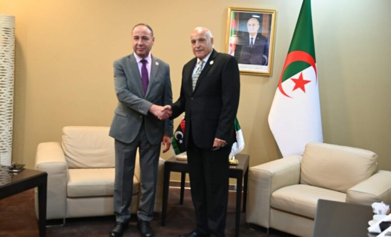 السيد أحمد عطاف يستقبل المكلف بتسيير أعمال وزارة الخارجية والتعاون الدولي في ليبيا