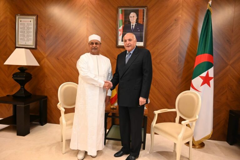 وزير الخارجية أحمد عطاف يستقبل نظيره من جمهورية التشاد محمد صالح النظيف