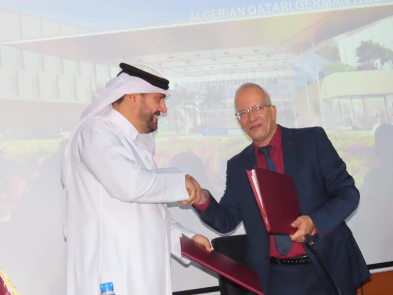توقيع اتفاقية الشروع في بناء المستشفى الجزائري القطري الألماني