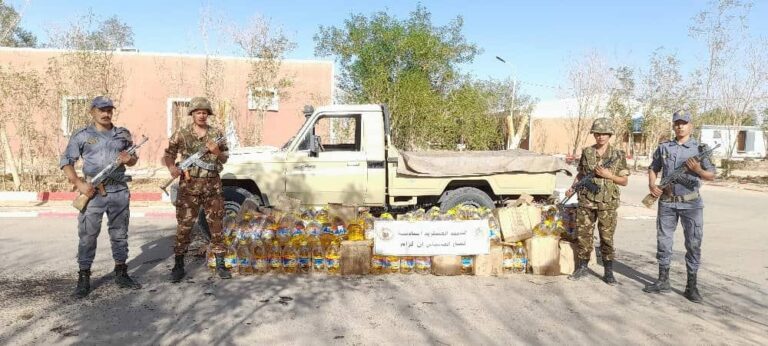 جمارك تمنراست : حجز 200 صفيحة من زيت المائدة بسعة 5 لتر