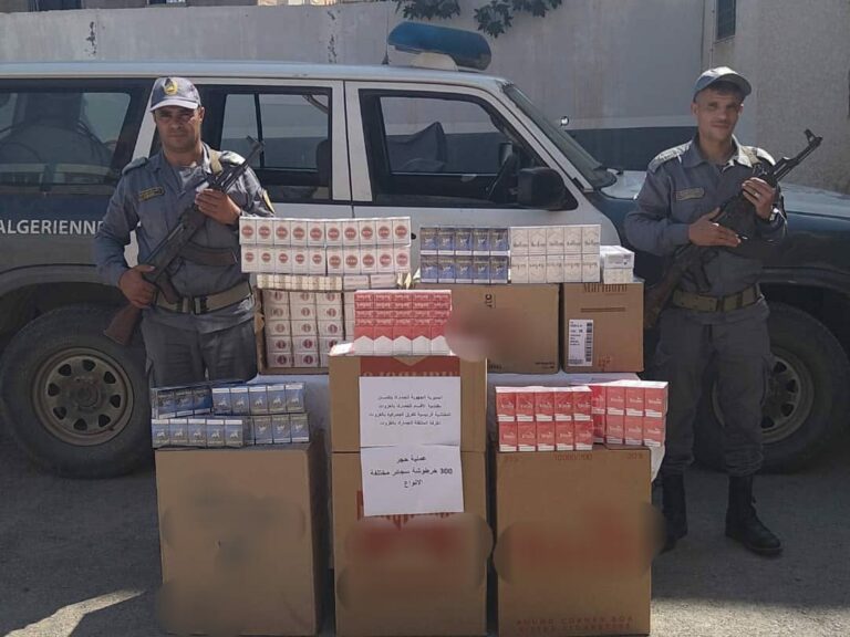 جمارك تلمسان : حجز 300 خرطوشة سجائر متنوعة