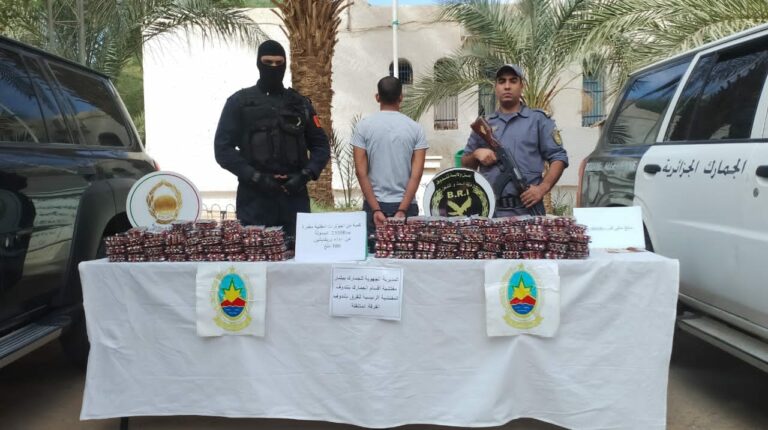 جمارك تندوف : حجز 23550 قرصا مهلوسا من نوع بريغابلين 300ملغ