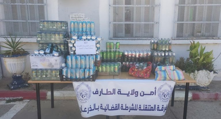 شرطة الطارف توقيف شخصان ينشطان في بيع المشروبات الكحولية بطريقة غير مشروعة