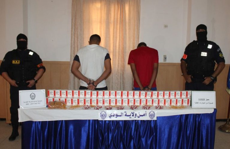 حجز أزيد من 11 ألف كبسولة من المؤثرات العقلية بولاية الوادي