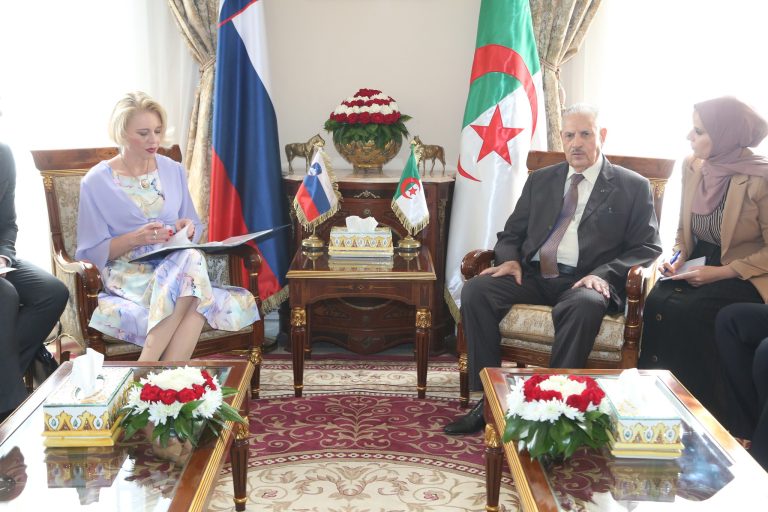 رئيس مجلس الأمة صالح ڨوجيل يستقبل السيدة أورشكا كلاكوتشار زوبانتشيتش رئيسة الجمعية الوطنية لسلوفينيا