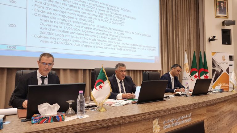 وزير السكن السيد محمد طارق بلعرييي يترأس اجتماعا تقييميا بمقر البنك الوطني للسكن