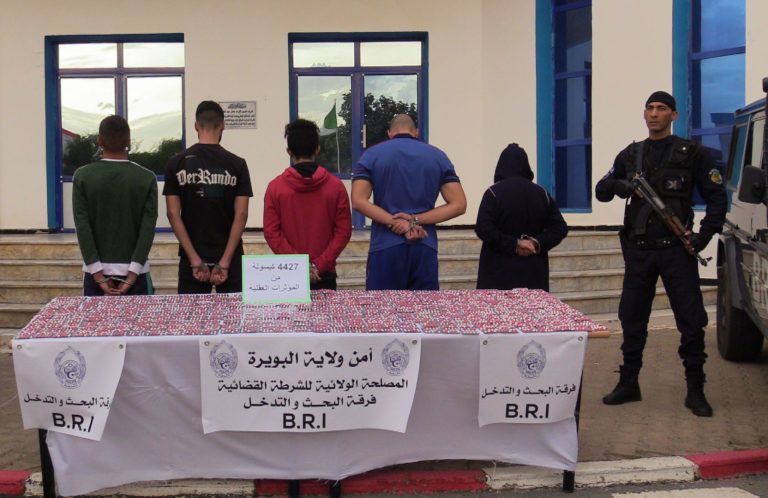 شرطة البويرة : توقيف خمسة أشخاص وحجز كمية من المؤثرات العقلية