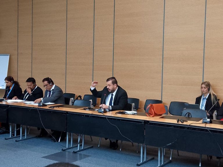 السيد بوشويط يرافع من جنيف لصالح وقف الإبادة الجماعية المسلطة على الشعب الفلسطيني