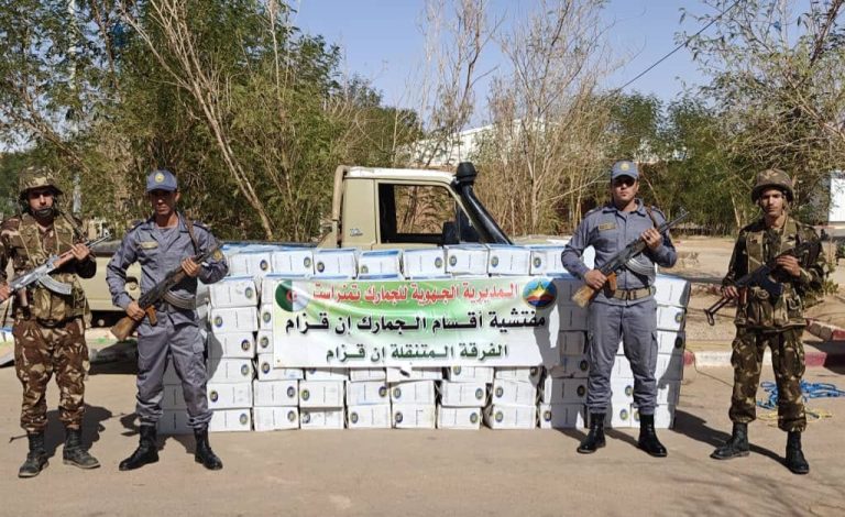 الجمارك بعين ڤزام تحبط محاولة تهريب مواد مدعمة وذات إستهلاك واسع