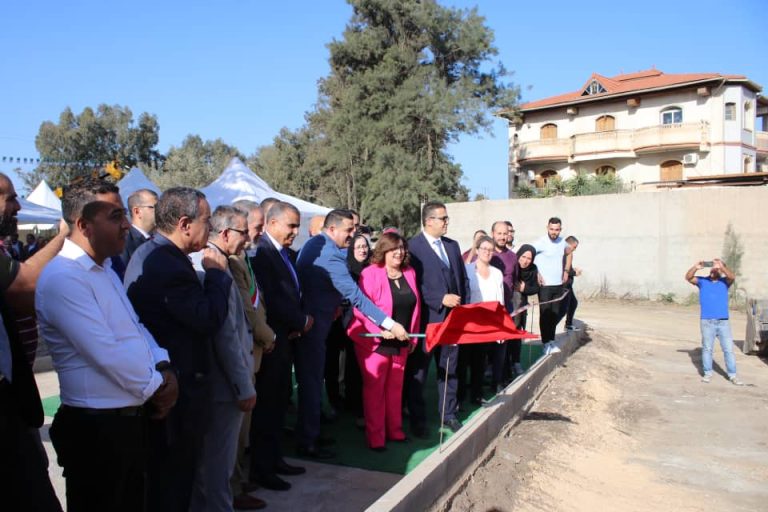 وضع حجر الأساس لمشروع إنجاز وتجهيز المخبر الجهوي وسط للمرصد الوطني للبيئة والتنمية المستدامة