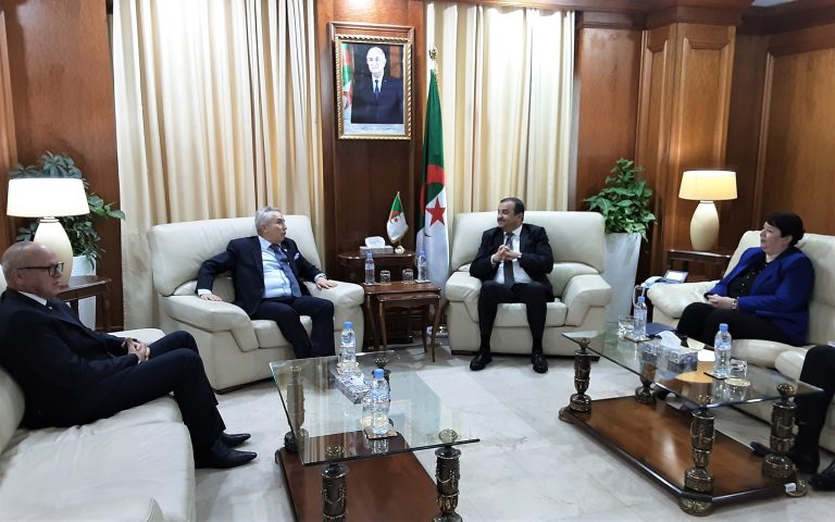 وزير الطاقة والمناجم محمد عرقاب يستقبل البروفيسور كريم زغيب