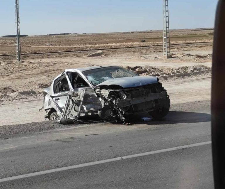 إصابة شخصين في حادث مرور بولاية بسكرة