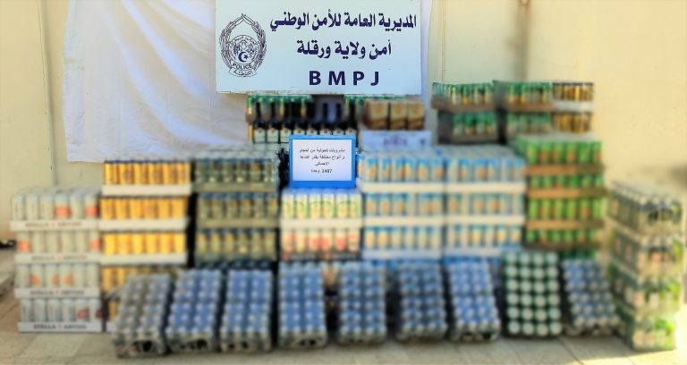 شرطة ورقلة : توقيف شخصين وضبط كمية من المشروبات الكحولية