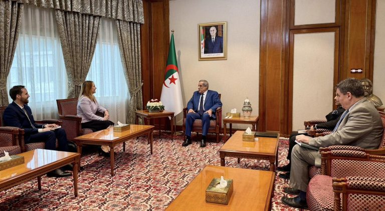 الوزير الأول السيد نذير العرباوي يستقبل سفيرة جمهورية سلوفينيا بالجزائر