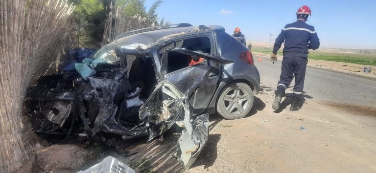 وفاة شخص وإصابة 03 آخرين في حادث مرور بولاية سيدي بلعباس