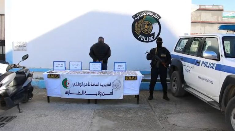 شرطة الطارف : توقيف شخص وحجز 2483 كبسولة مؤثرات عقلية من نوع بريغابلين