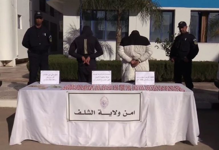 شرطة الشلف : توقيف شخصين وحجز 1440 كبسولة بريغابالين 300 ملغ