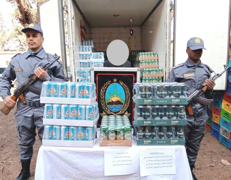 جمارك سعيدة تحجز 2328 وحدة من المشروبات الكحولية بمختلف الأنواع والأحجام