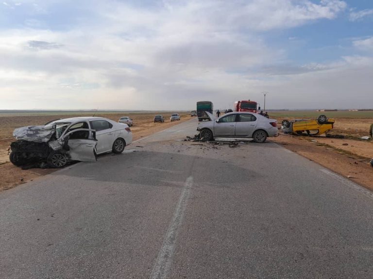 إصابة 04 أشخاص في حادث مرور بولاية الجلفة