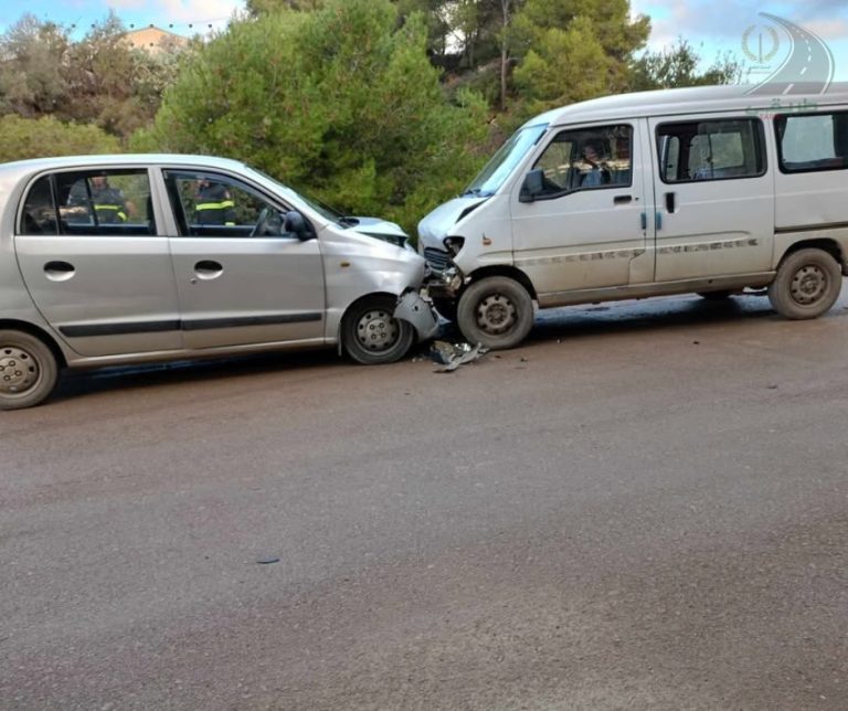 إصابة 07 أشخاص في حادث مرور بولاية تيبازة