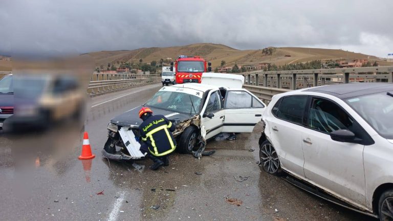 إصابة شخص في حادث مرور بولاية المدية
