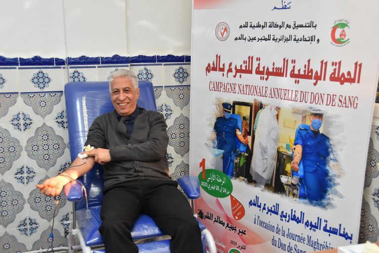 الأمن الوطني يطلق حملة للتبرع بالدم وسط منتسبيه