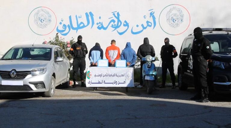 شرطة الطارف توقف أربعة أشخاص يحترفون سرقة الدراجات النارية