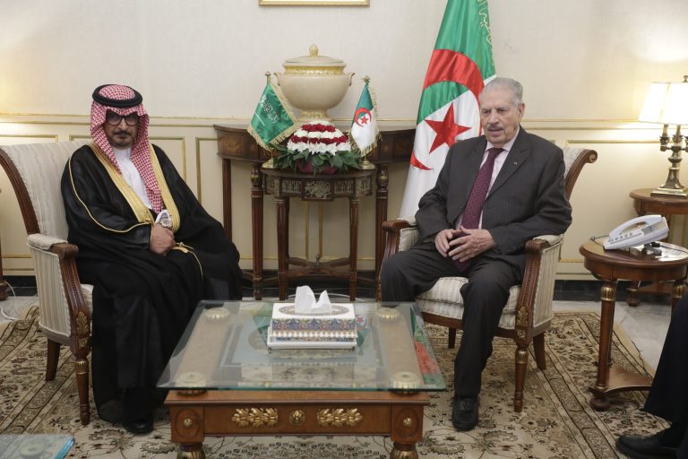 رئيس مجلس الأمة صالح ڨوجيل يستقبل سفير المملكة العربية السعودية بالجزائر