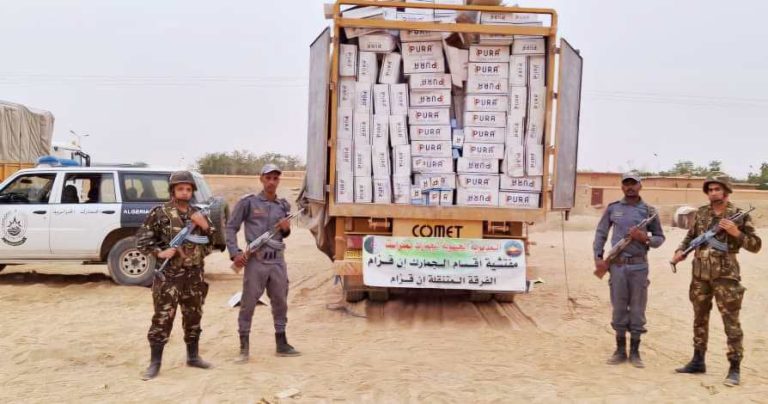 جمارك : إحباط محاولة تهريب كميات معتبرة من المواد الغذائية المدعمة