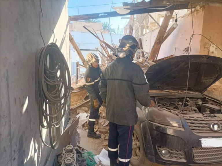 إنهيار جزئي لسكن أرضي بولاية سيدي بلعباس