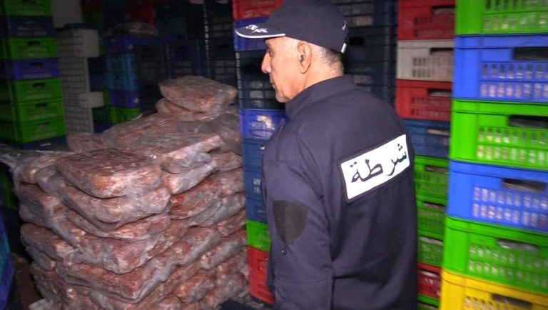 شرطة العاصمة تحجز أزيد من 120 قنطار من اللحوم والأحشاء المجمدة غير صالحة للإستهلاك البشري