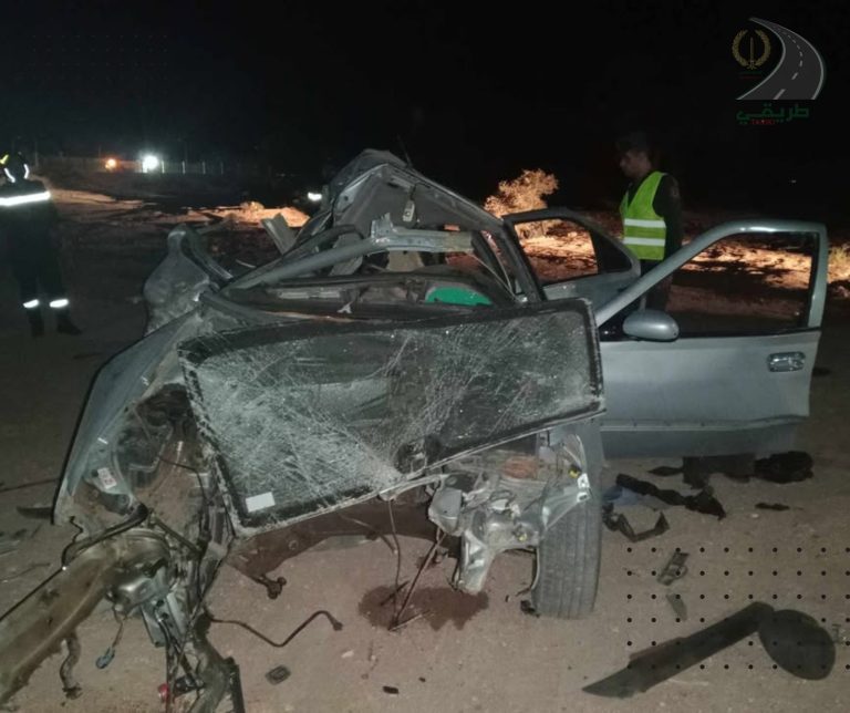 وفاة 04 أشخاص وإصابة إثنين آخرين في حادث مرور بولاية تندوف