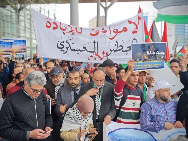 حركة “بي دي اس” تدين بشدة قمع المخزن للاحتجاجات الرافضة لتواطئه مع الصهاينة في إبادة الفلسطينيين