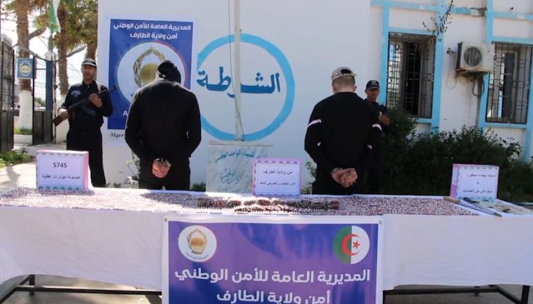 شرطة الطارف : توقيف شخصين وحجز 5745 كبسولة مؤثرات عقلية من نوع بريغابلين