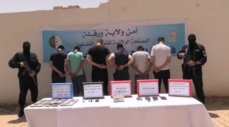 شرطة ورقلة تضع حدا لشبكة اجرامية مختصة في ترويج المخدرات والمؤثرات العقلية