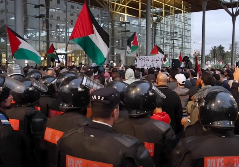 المغرب : تنديد حقوقي بالتضييق على مسيرتين رفضا لاستقبال سفن محملة بأسلحة إبادة الفلسطينيين