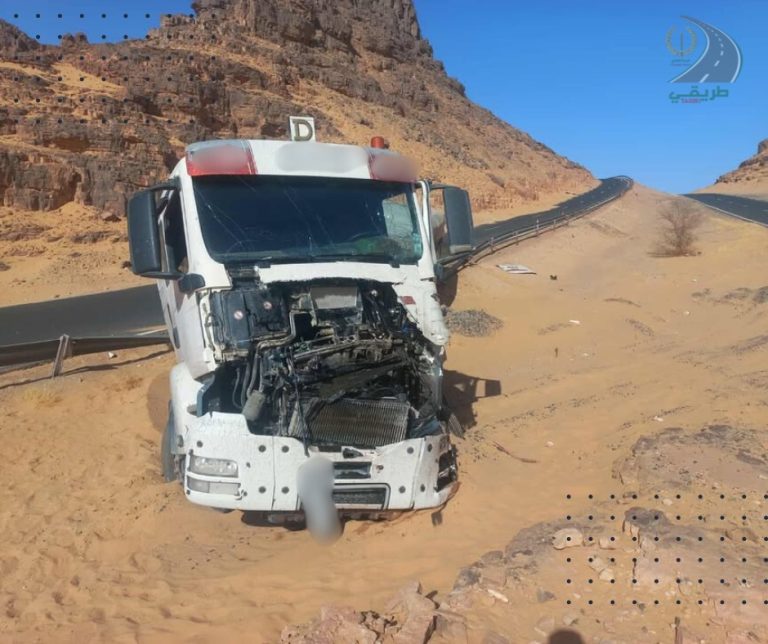 حادث مرور مادي بمدخل بلدية جانت