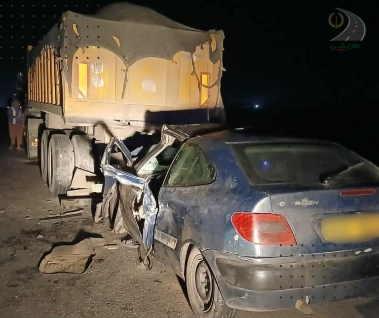 وفاة شخص في حادث مرور بمعسكر