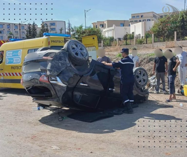 حادث مرور يُخلف جريحين بالقرب من جامعة البليدة 2