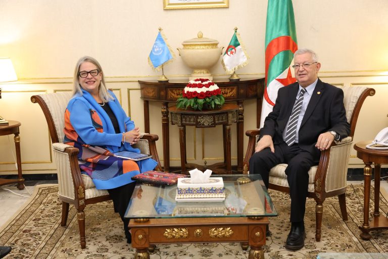 رئيس مجلس الأمة يستقبل السفيرة المنسقة المقيمة لمنظمة الأمم المتحدة بالجزائر