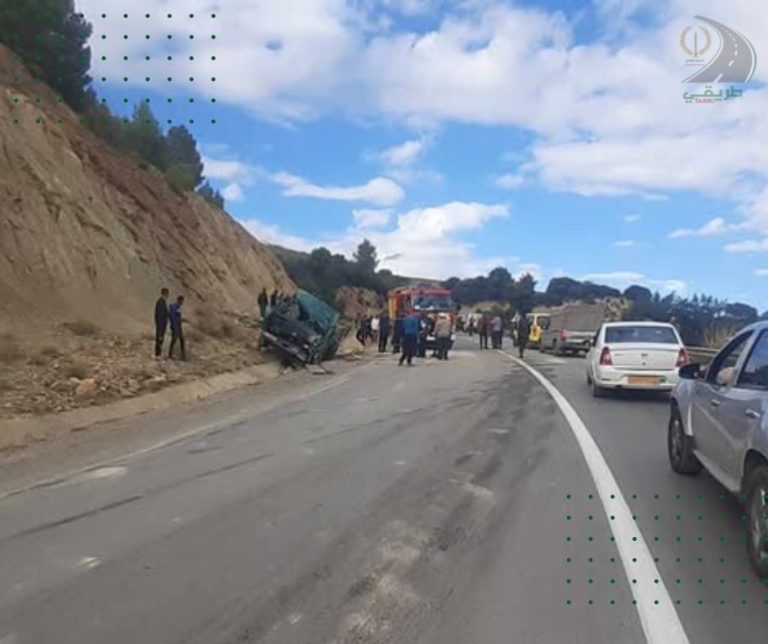 سوق أهراس | حادث مرور مميت يخلف وفاة شخص وإصابة أربعة آخرين بالطريق الوطني رقم 20