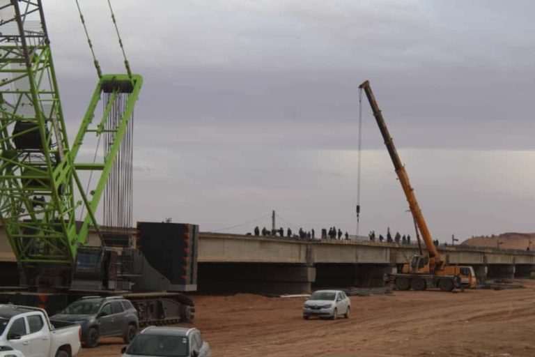 مشاريع | تقدم أشغال الخط المنجمي الغربي للسكة الحديدية بشار – تندوف – غار جبيلات