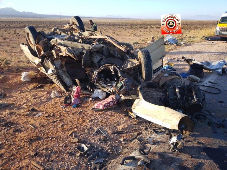 3 وفيات في حادث مرور مأساوي بولاية البيض