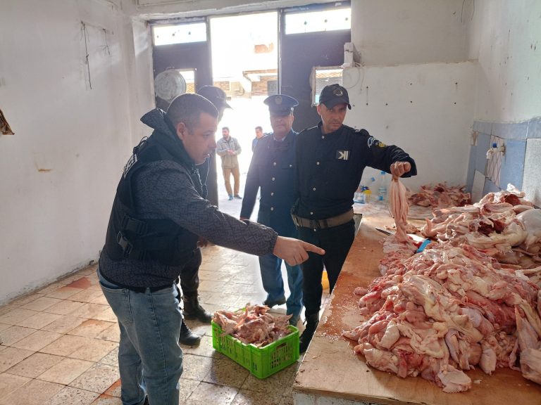 شرطة تلمسان : الأمن الحضري ببوهناق يحجز كمية معتبرة من اللحوم البيضاء غير الصالحة للاستهلاك