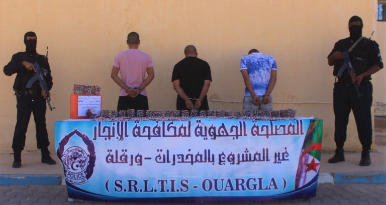 المصلحة الجهوية لمكافحة الاتجار غير المشروع بالمخدرات بورقلة تضبط أزيد من 14 ألف كبسولة بريغابالين